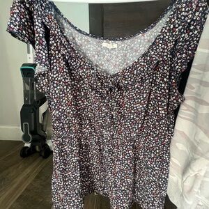 Floral Print Women's Top